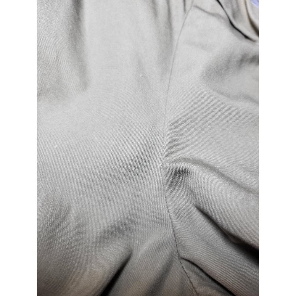 VTG Adele Simpson Khaki Long Sleeve‎ Midi Dress Size 6 Military Wartime Look - Picture 16 of 16